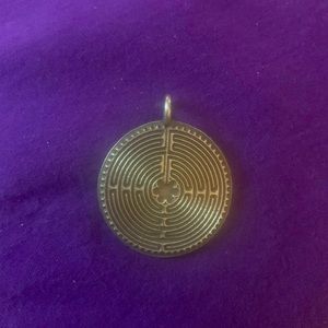 MARCIE USA Pewter Labrynth Maze  Meditation Prayer Peace